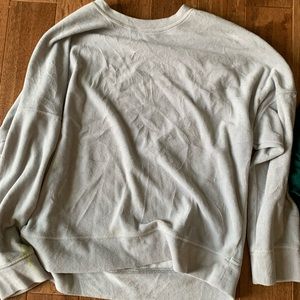 Beige brownish fuzzy sweatshirt